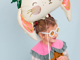 Folienballon Kaninchen, 65x55 cm, Mix