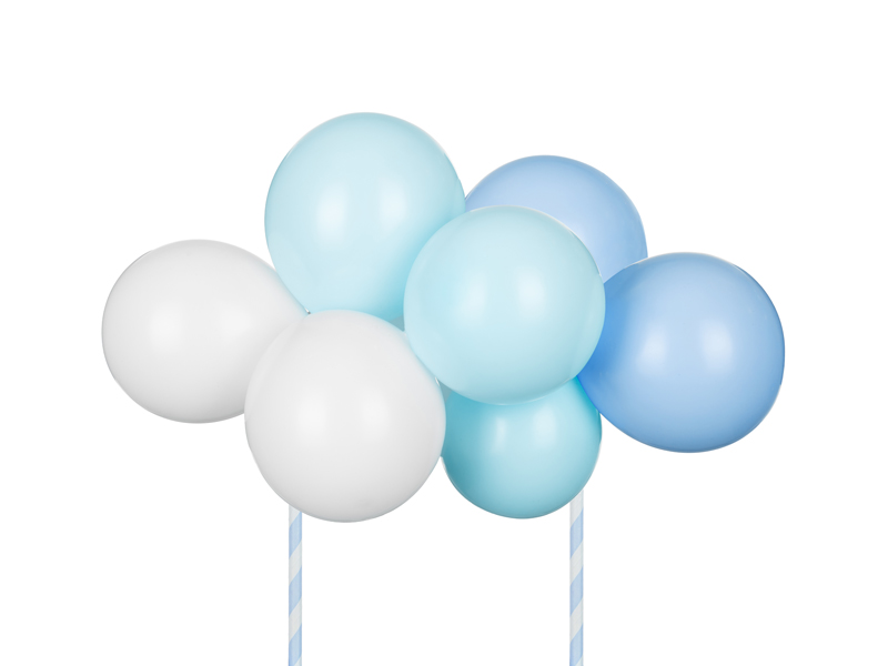 Tårttoppers – Ballongtopper – blå – 29 cm