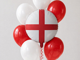 Ballon aluminium Drapeau d’Angleterre, 35 cm, assortiment