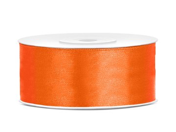 Satinband, orange, 25mm/25m (1 Stk. / 25 lfm)