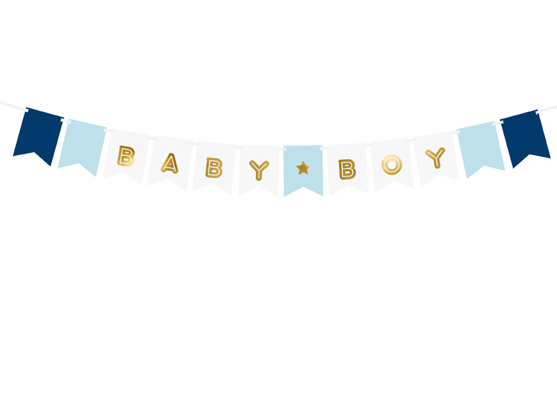Flaggbanner – Baby Boy – mix – 15x160 cm