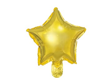 Foil balloons Star, 25 cm, gold (1 pkt / 25 pc.)