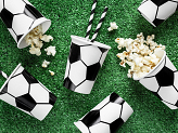 Paper cups Football, mix, 260 ml (1 pkt / 6 pc.)