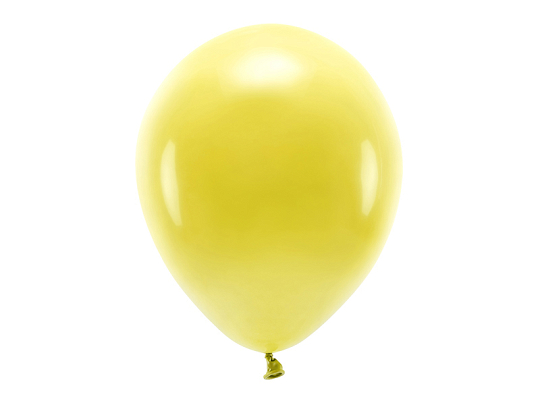 Ballons Eco 30 cm pastel, jaune foncé (1 pqt. / 10 pc.)