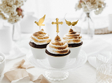Cupcake toppers First Communion, 8.5-11 cm (1 pkt / 6 pc.)