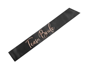 Team Bride sash, black, 75 cm