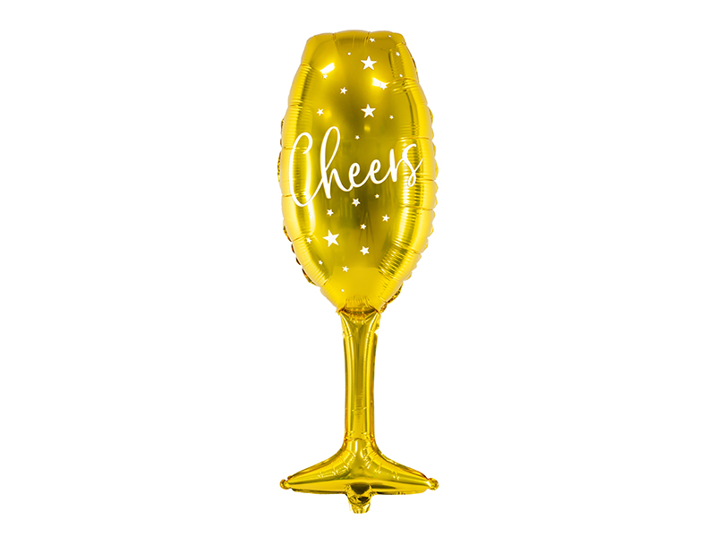 Folieballong – guld – 28x80 cm