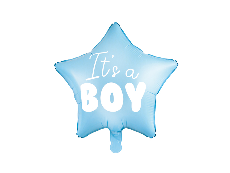 Folieballong – It's a Boy – blå – 48 cm