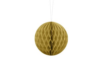 Honeycomb Ball, gold, 10cm