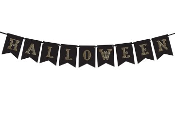 Banner Halloween, schwarz, 20x175cm