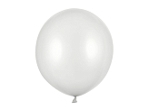 Balony Strong 43cm, Metallic Silver Snow (1 op. / 25 szt.)