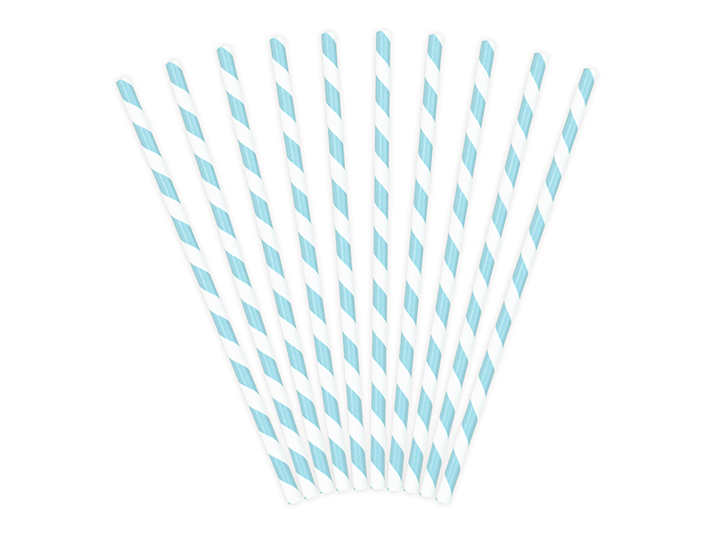 Sugrör – himmelsblå – 19.5 cm – 10-pack