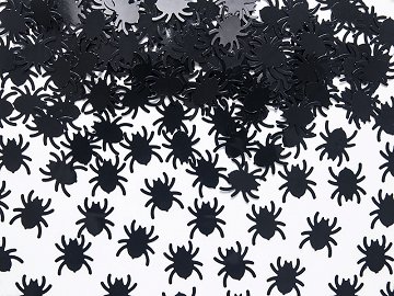 Konfetti Spinnen, schwarz, 1,2 x 1,2cm, 15g