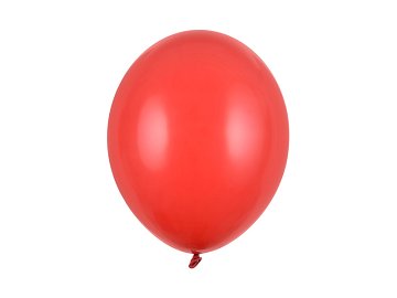 Ballons 30 cm, Rouge coquelicot pastel (1 pqt. / 10 pc.)