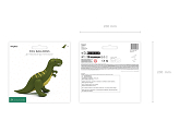 Stojący balon foliowy T-Rex, 93x79 cm, zielony