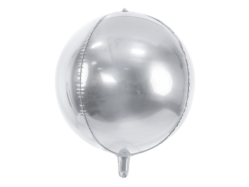 Folieballong – Boll – silver – 40 cm