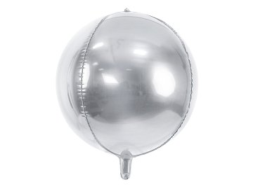 Ballon Mylar Boule, 40cm, argenté