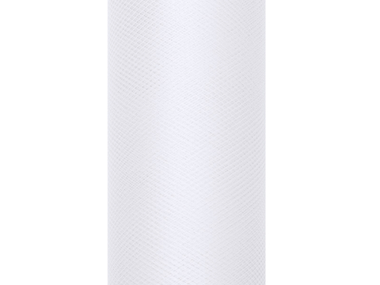 Tulle Plain, white, 0.15 x 9m
