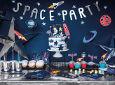 Paper plates Space Party - Rocket, 21.5x29.5cm. (1 pkt / 6 pc.)