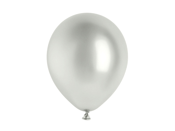 Glossy Balloons 30cm, silver (1 pkt / 10 pc.)