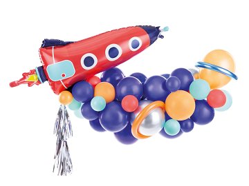 Guirlande de ballons - Fusée, mélange, 150x126cm