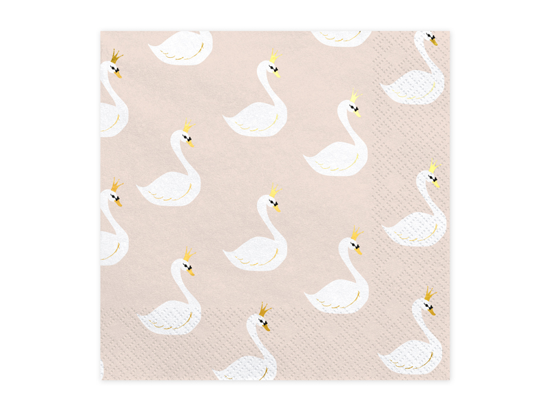 Servetter – Lovely Swan – 33x33 cm – 20-pack