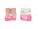 Fringe veil, pink, 69cm