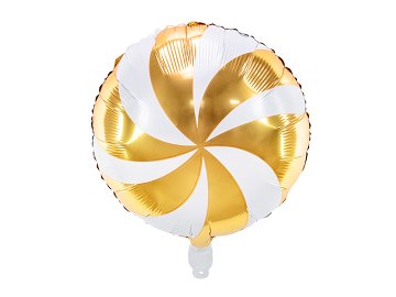 Foil balloon Candy, 35cm, gold