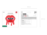 Folienballon Blutige Lippen, 92x60 cm, rot