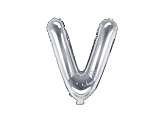 Folienballon Buchstabe ''V'', 35cm, silber