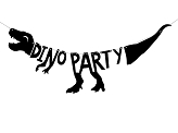 Bannière Dinosaures - Dino Party, 20x90 cm