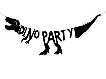 Bannière Dinosaures - Dino Party, 20x90 cm