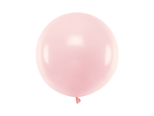 Ballon rond 60cm, Rose pâle pastel