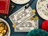 Servietten Harry Potter Ticket London to Hogwarts, 33x40 cm, beige (1 VPE / 20 Stk.)
