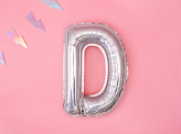 Foil Balloon Letter ''D'', 35cm, holographic