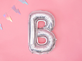 Foil Balloon Letter ''B'', 35cm, holographic