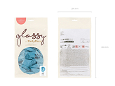 Glossy Ballons 12cm, blau (1 VPE / 50 Stk.)