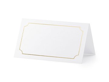 Place cards - Frame, gold, 9.5x5.5cm (1 pkt / 10 pc.)