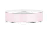 Satin Ribbon, light powder pink, 12mm/25m (1 pc. / 25 lm)