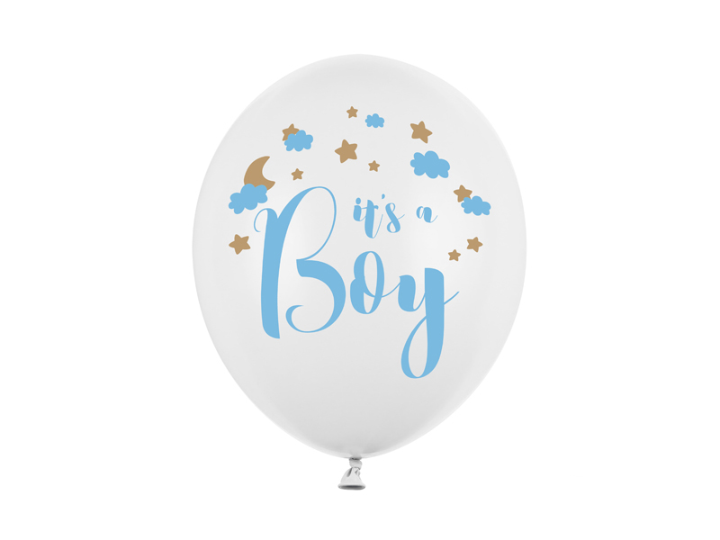 Latexballong – It's a Boy – pastell – vit – 30 cm
