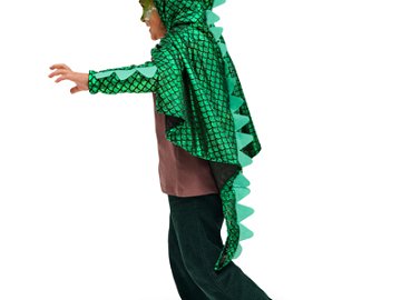 Strój Smok, zielony, rozmiar uniwersalny