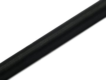Organza Plain, black, 0.36 x 9m (1 pc. / 9 lm)