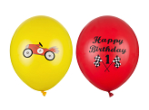 Ballons 30 cm, Happy Birthday, mélange (1 pqt. / 50 pc.)