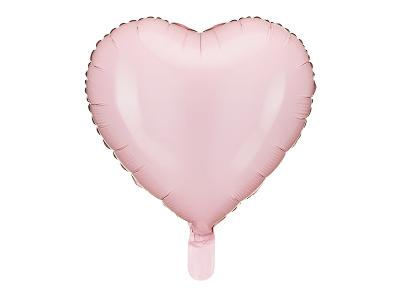 Folieballong – ljusrosa – 45 cm