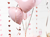 Foil balloon Heart, 45 cm, light pink