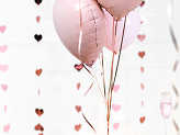 Folienballon Herz, 45cm, hellrosa