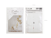 Party curtain, white, 100x200cm