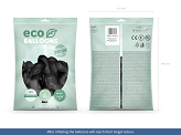 Ballons Eco 30 cm noir pastel (1 pqt. / 100 pc.)