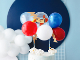 Décoration de gâteau en forme de ballon d’avion, mélange, 29 cm