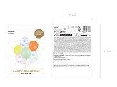 Balloons 30 cm, Confetti, mix (1 pkt / 6 pc.)